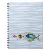 Three Fish - Notebook Notizblock (Vorderseite)