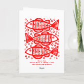 Three Fish - Red Karte (Rückseite)