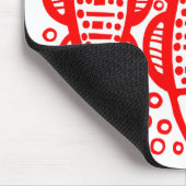 Three Fish - Red Mousepad (Ecke)