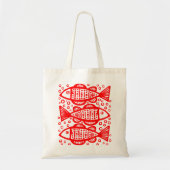 Three Fish - Red Tragetasche (Vorne)