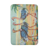 Three Flamingos Badematte (Vorderseite Vertikal)