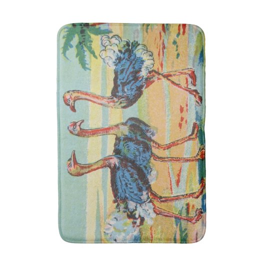 Three Flamingos Badematte (Vorderseite Vertikal)