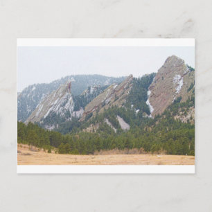Three Flatirons Boulder Colorado Postkarte
