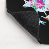 Three Floral Birdies Mousepad (Ecke)