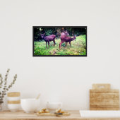 Three Friendly Baby Deer Poster (Küche)
