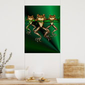 Three Frogs Poster (Küche)