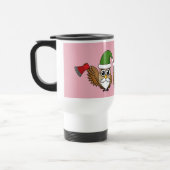Three Funny Christmas Gnome Owls Reisebecher (Links)