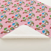 Three Funny Christmas Gnome Owls Sherpadecke (3/4)