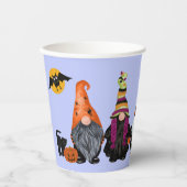 Three Funny Halloween Gnomes  Pappbecher (Vorderseite)