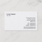 Three Gears v2 - White and Gray 8f8f8f (Gold) Visitenkarte (Rückseite)