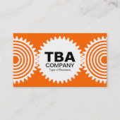 Three Gears v3 - Orange FF6600 and White Visitenkarte (Vorderseite)