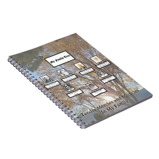 Three Generation Autumn Sunset Mercies Miracles Notizblock (Rechte Seite)