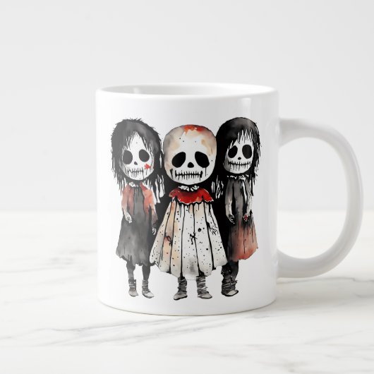 Three Ghost Children Jumbo-Tasse (Rechts)