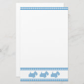 Three Gingham Scottie Dogs Briefpapier (Vorne/Hinten)