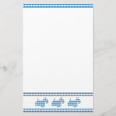 Three Gingham Scottie Dogs Briefpapier (Vorderseite)
