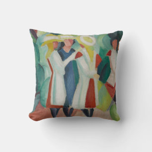 "Three Girls" Art throw Kissen