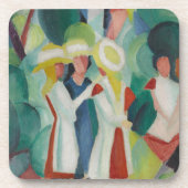 „Three Girls“ Kunstuntersetzer Untersetzer (Vorderseite)