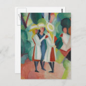 "Three Girls" Postkarte (Vorne/Hinten)
