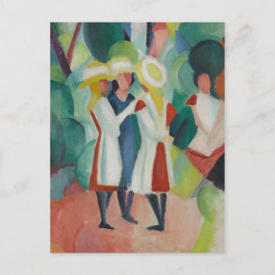 "Three Girls" Postkarte