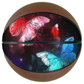 Three Glowing Butterflies on night background Basketball (Vorderseite)