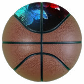 Three Glowing Butterflies on night background Basketball (Rechts)