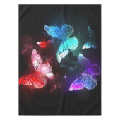Three Glowing Butterflies on night background Tischdecke (Vorderseite)