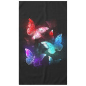 Three Glowing Butterflies on night background Tischdecke (Vorderseite)