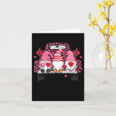 Three Gnomes And Leopard Truck Happy Valentine's D Karte (Gelbe Blume)