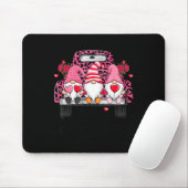 Three Gnomes And Leopard Truck Happy Valentine's D Mousepad (Mit Mouse)