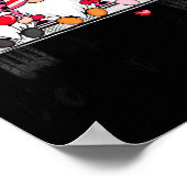 Three Gnomes And Leopard Truck Happy Valentine's D Poster (Ecke)