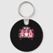 Three Gnomes And Leopard Truck Happy Valentine's D Schlüsselanhänger (Vorderseite)