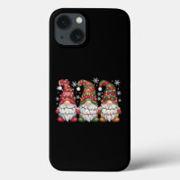 Three Gnomes Buffalo Kariert Red Christmas