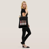 Three Gnomes Buffalo Kariert Red Christmas Tasche (Am Model)