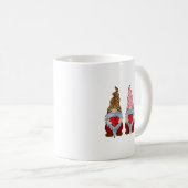 Three Gnomes Holding Heart Funny Valentines Day Co Kaffeetasse (VorderseiteRechts)