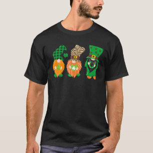 Three Gnomes Lucky Horseshoe Leopard Kariert St Pa T-Shirt