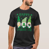 Three Gnomes Lucky Kleeblatt St Patrick's Day Iris T-Shirt (Vorderseite)