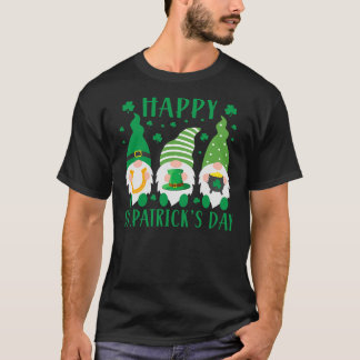 Three Gnomes Lucky Kleeblatt St Patrick's Day Iris T-Shirt