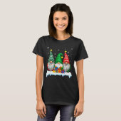 Three Gnomes Tree Lights Men Women Matching Xmas H T-Shirt (Vorne ganz)