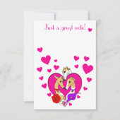 Three Gorgeous Greyhounds Valentine Mitteilungskarte (Vorderseite)