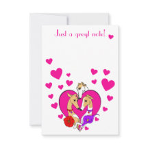 Three Gorgeous Greyhounds Valentine