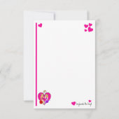 Three Gorgeous Greyhounds Valentine Mitteilungskarte (Rückseite)