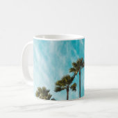 Three green leaf trees below cirus clouds kaffeetasse (Vorderseite Links)