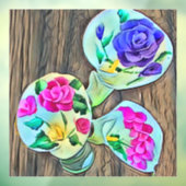 Three Happy Lilys Window Clying Fensteraufkleber (Blatt 3)