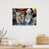 Three Happy Teddy Bears Poster (Küche)