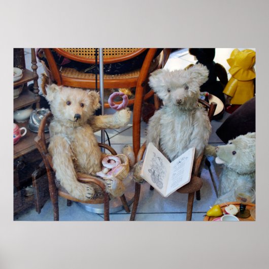 Three Happy Teddy Bears Poster (Vorne)