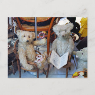 Three Happy Teddy Bears Postkarte