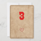 Three Haw, Western 3rd Birthday Einladung (Rückseite)