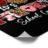 Three Hearts Cupid's Favorite School Custodian Val Poster (Ecke)