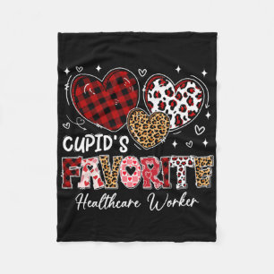 Three Hearts Cupids Lieblings-Gesundheitsarbeiter Fleecedecke