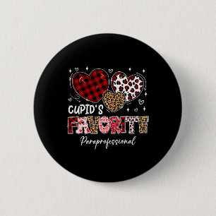 Three Hearts Cupids Lieblings-Hilfskraft Val Button